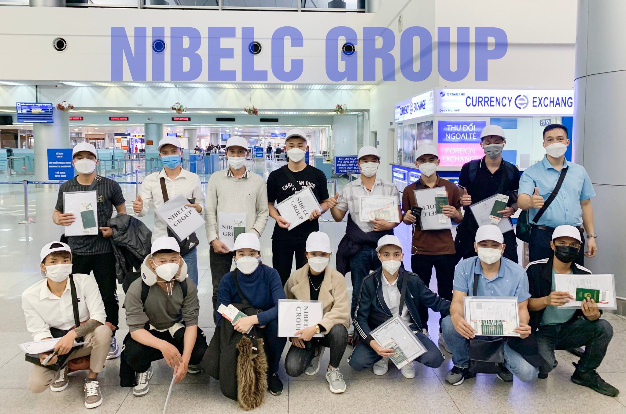 Ngày 4/3/2022 Gần 20 lao động Nibelc Group xuất cảnh đi làm việc tại Hungary