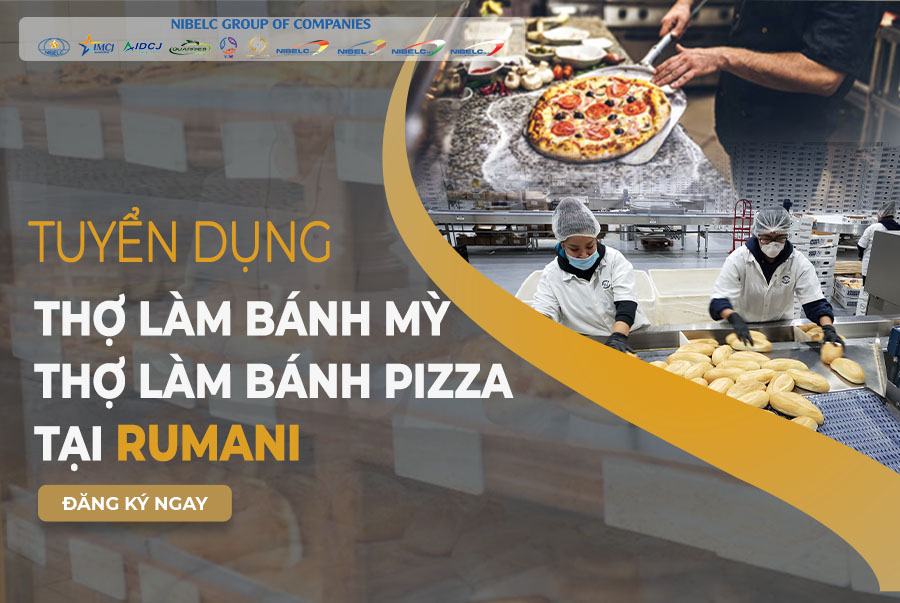 Nibelc Group-thông báo tuyển 20 thợ làm bánh mỳ, bánh Pizza tại Rumani