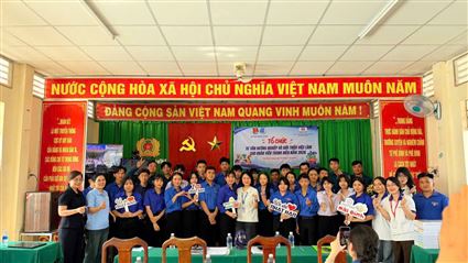 NIBELC GROUP ĐỒNG HÀNH CÙNG CHƯƠNG TRÌNH TƯ VẤN HƯỚNG NGHIỆP VÀ GIỚI THIỆU VIỆC LÀM CHO ĐOÀN VIÊN, THANH NIÊN TẠI XÃ TÂN PHƯỚC HƯNG, TỈNH CẦN THƠ